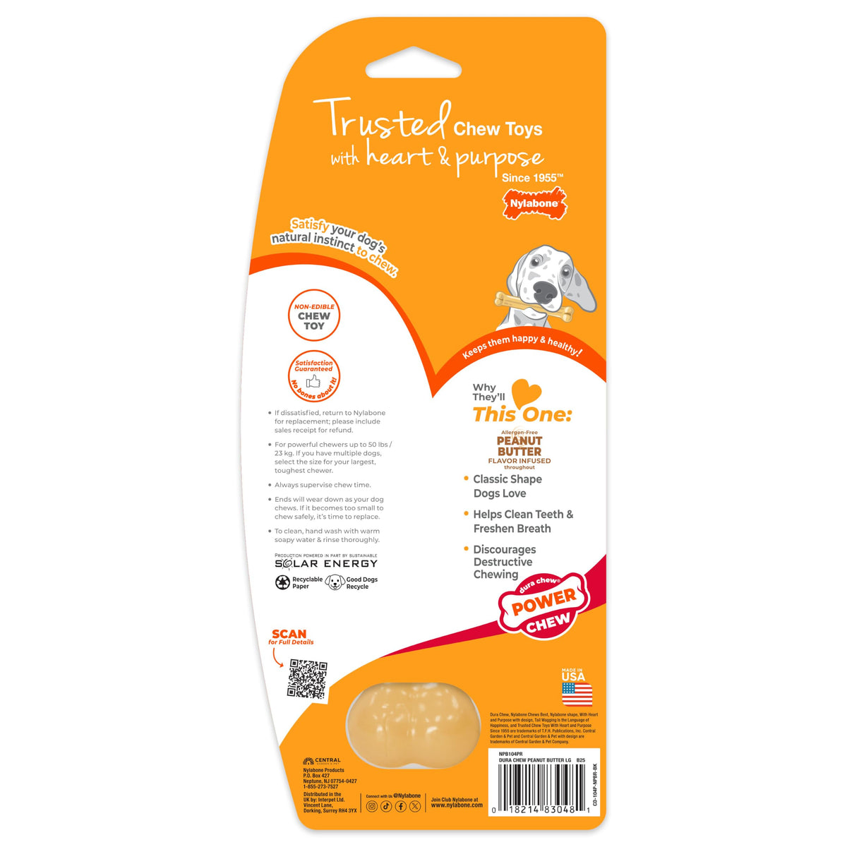 Power Chew Classic Bone Chew Toy for Dogs (Large)