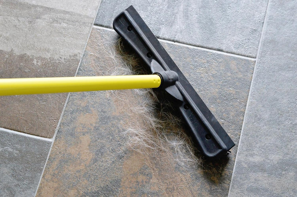 Pet Hair Removal Rubber Broom (58" Telescopic Handle)