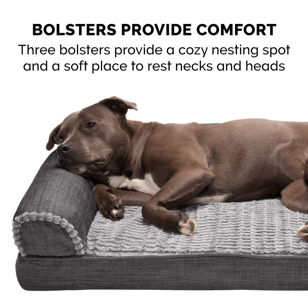 Orthopedic Dog Bed for Large (Large / Charcoal)