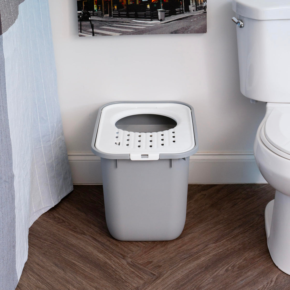 Cat Litter Box (Top Entry / Gray)