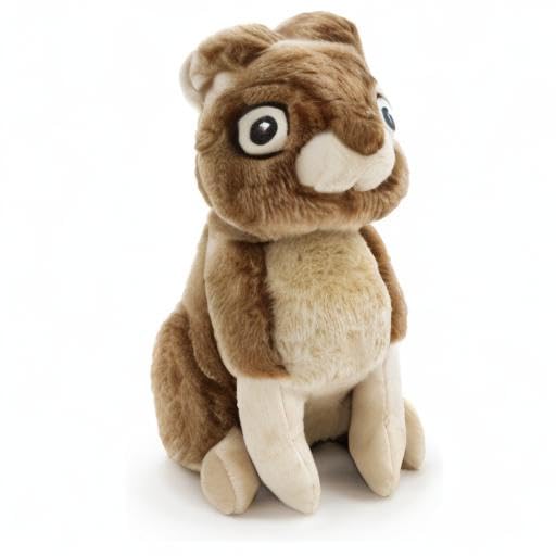 Wildlife Rabbit Squeaky Plush Dog Toy with Chew Guard Technology (Wildlife Rabbit (Brown) / Large)