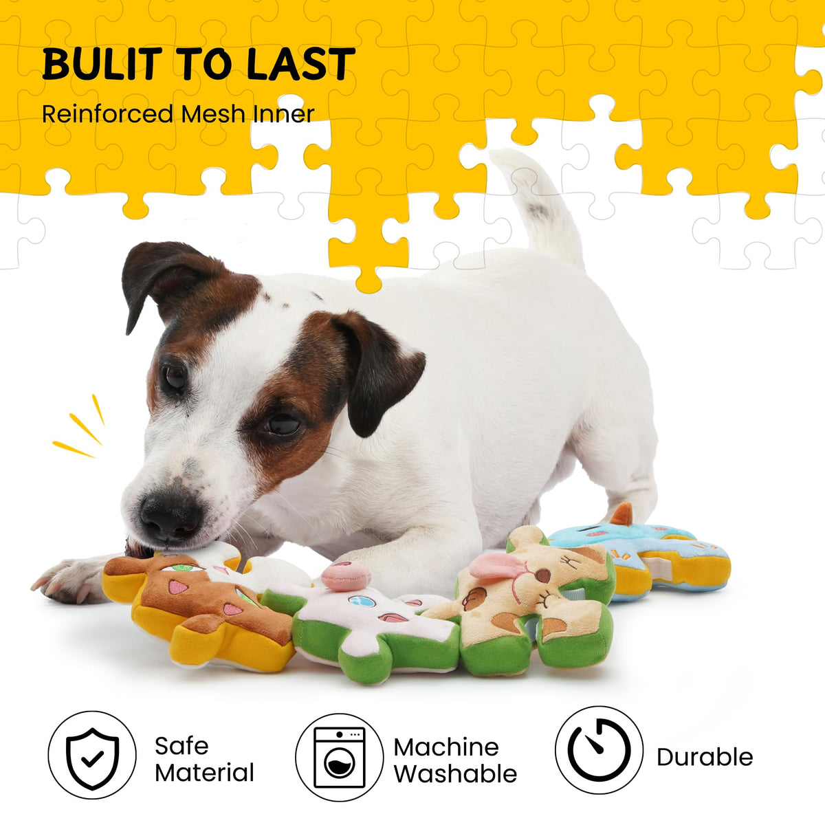 Tearable Rip Pull Apart Squeaky Dog Puzzle Toys (Puzzle)