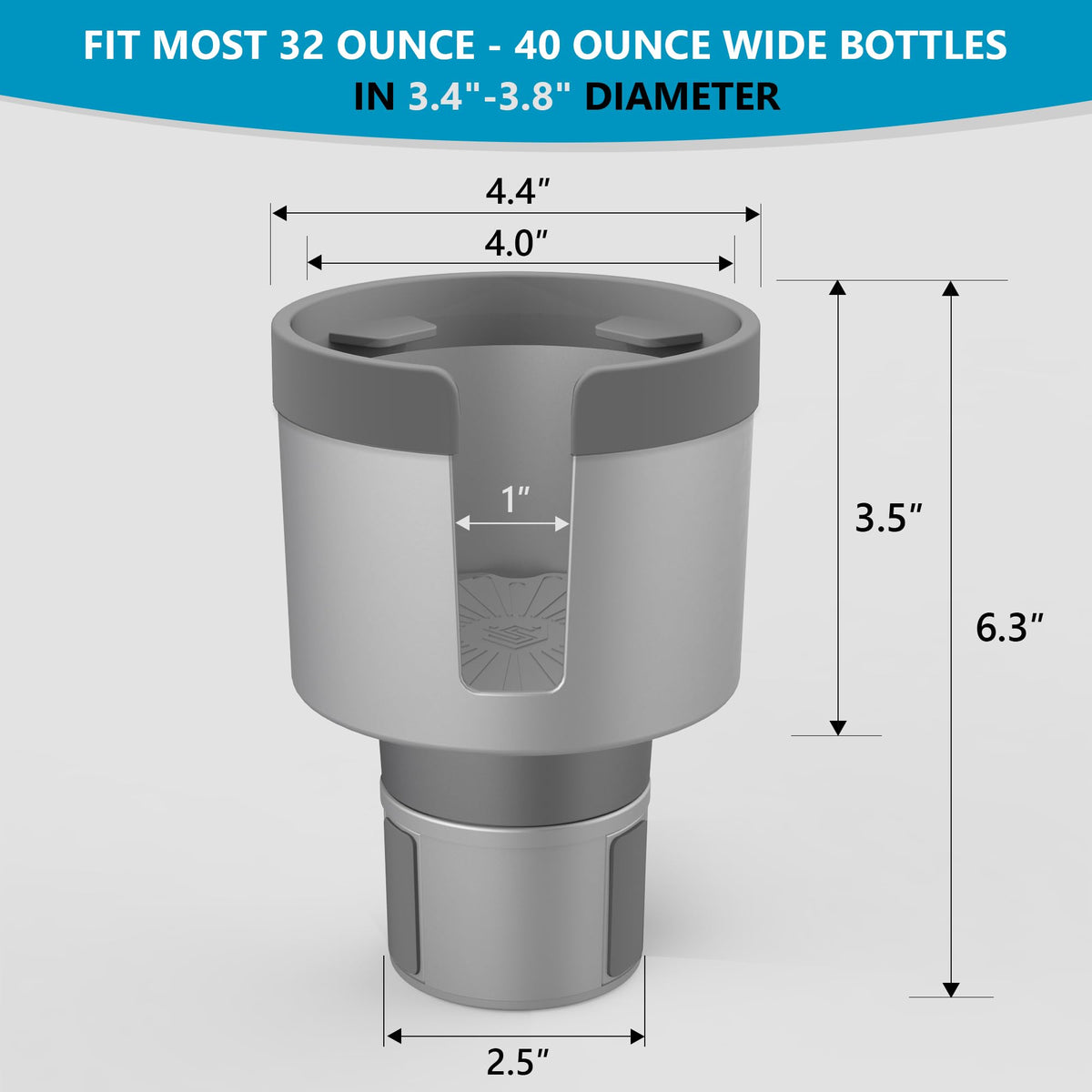 Car Cup Holder Expander for 32 (Gray / Medium*1)