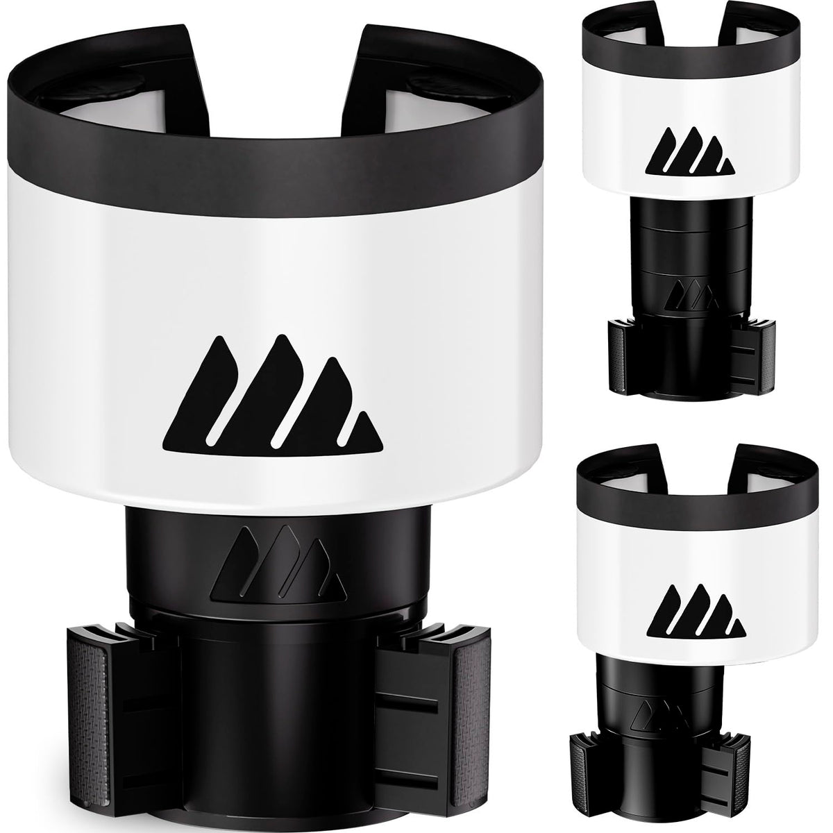 Ultimate Car Cup Holder Expander with Adjustable Base (White / 1pack)