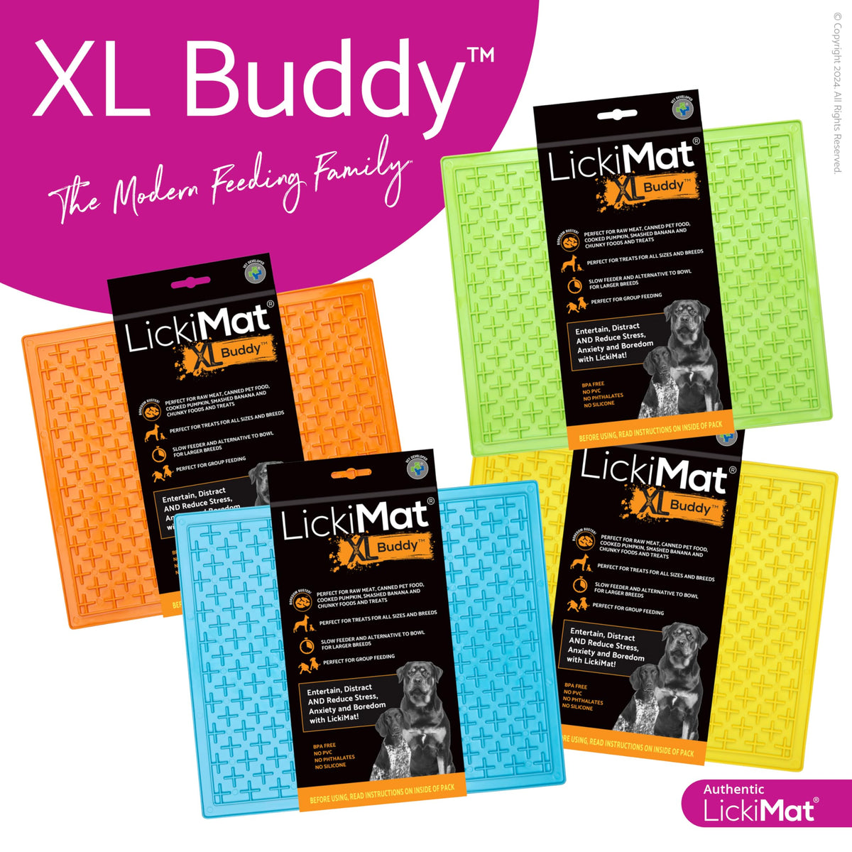 X Large Breed Buddy Dog Lick Mat (Green)
