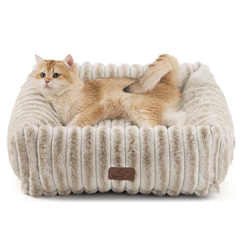 ComfyFleece® Dog Bed for Small Dogs & Cats Washable (20.0"L x 19.0"W x 6.0"Th / Amphora)