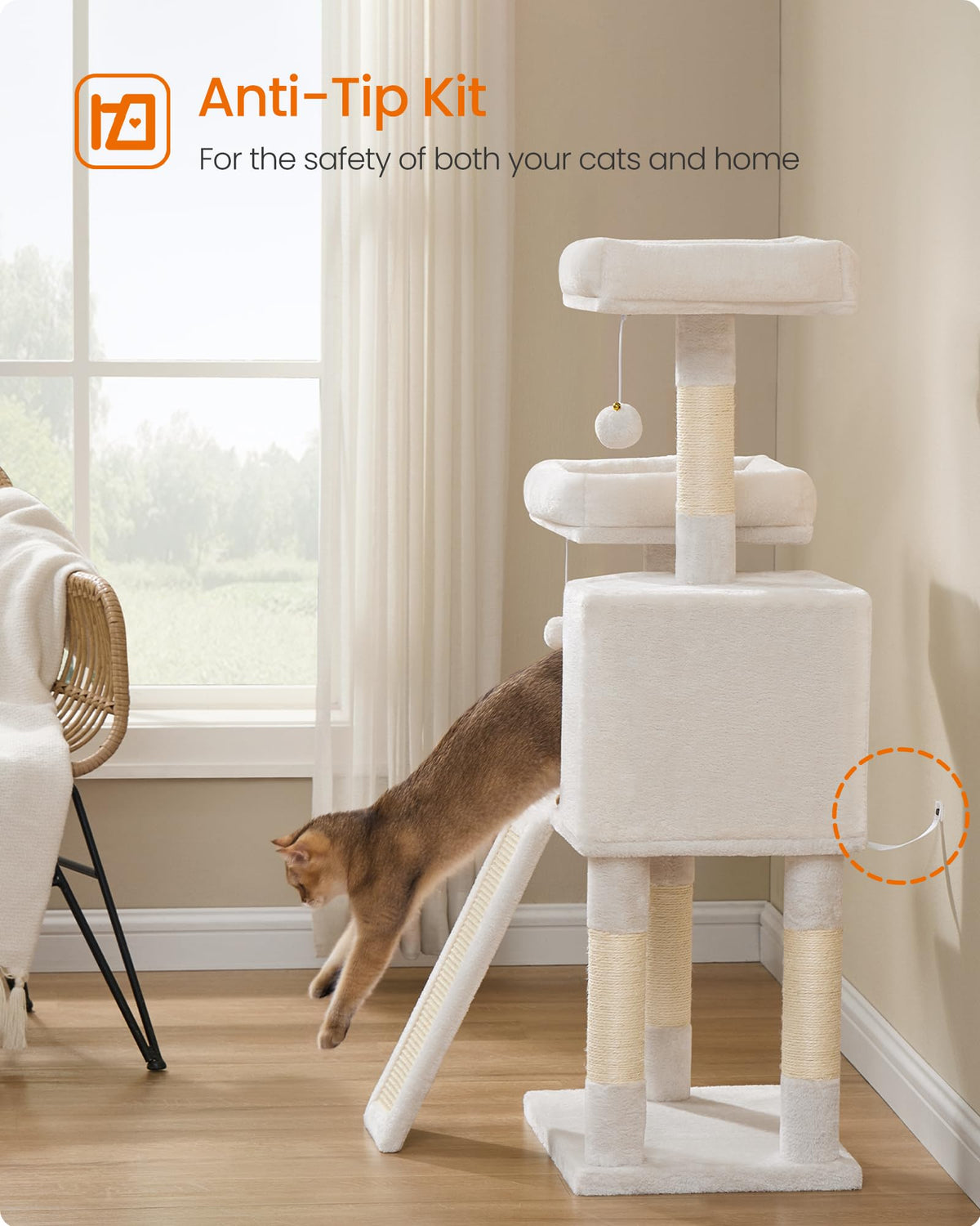 Cat Tree 45.3 (Cream White)