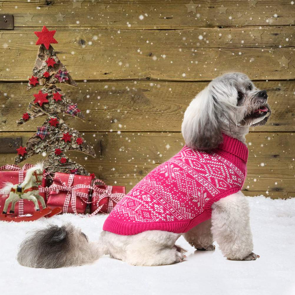 Dog Sweater Argyle (Pink / Small)