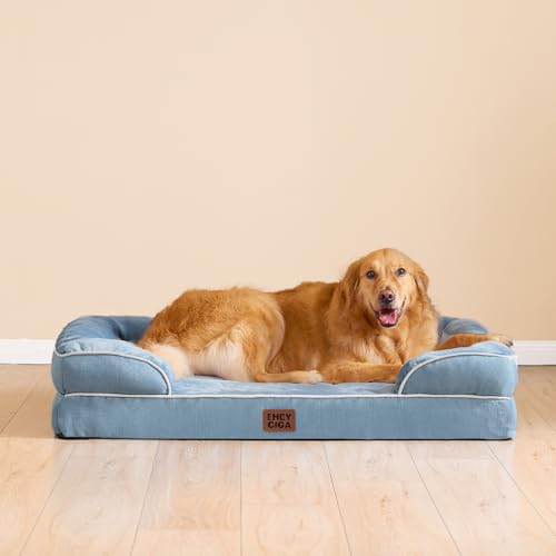Orthopedic XXL Dog Bed (Washed Blue / 46.0"l X 35.0"w X 7.5"th)
