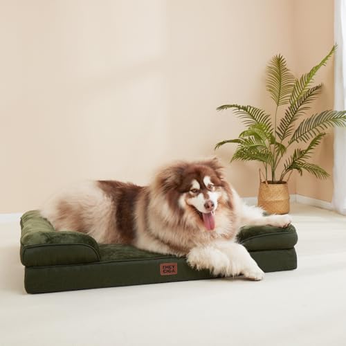 Orthopedic XXL Dog Bed (Dark Green / 46.0"l X 35.0"w X 7.5"th)