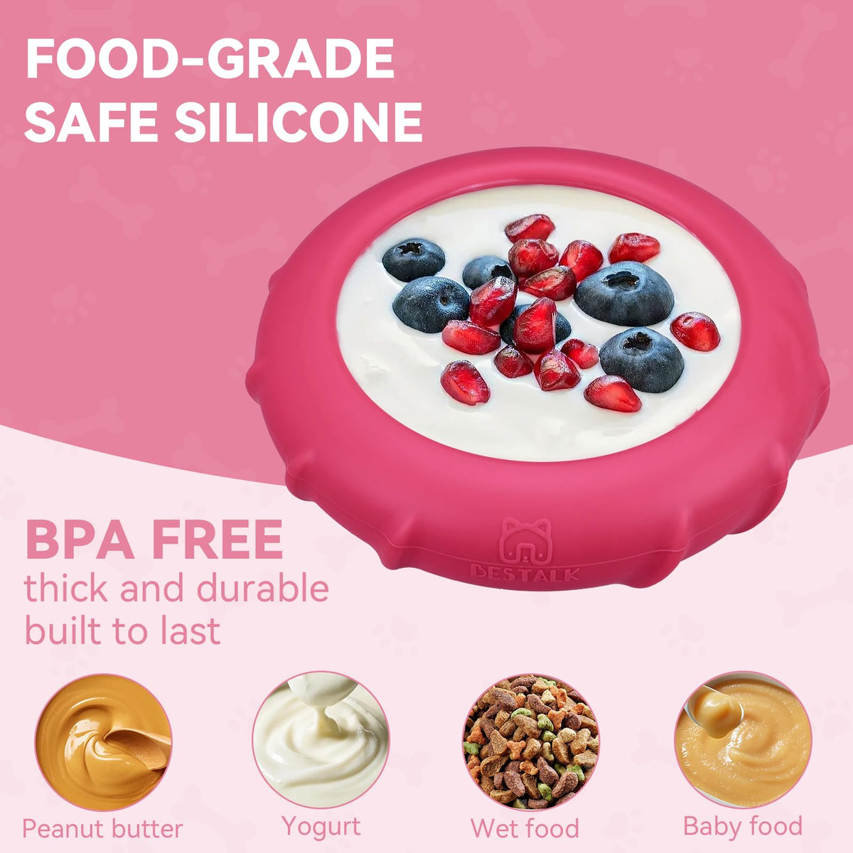 Dog Lick Bowl (Small / Rose)