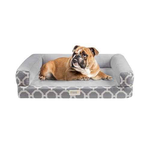 Harper Memory Foam Orthopedic Dog Bed (Orthopedic Dog Bed / Harper Grey / Large (36" x 28" x 9"))