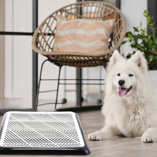 4 Pcs Dog Pee Pad Holder Potty Tray (Black / 25.59 x 18.9 Inches)