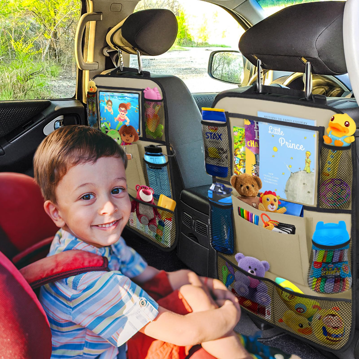 Backseat Car Organizer w (Beige)