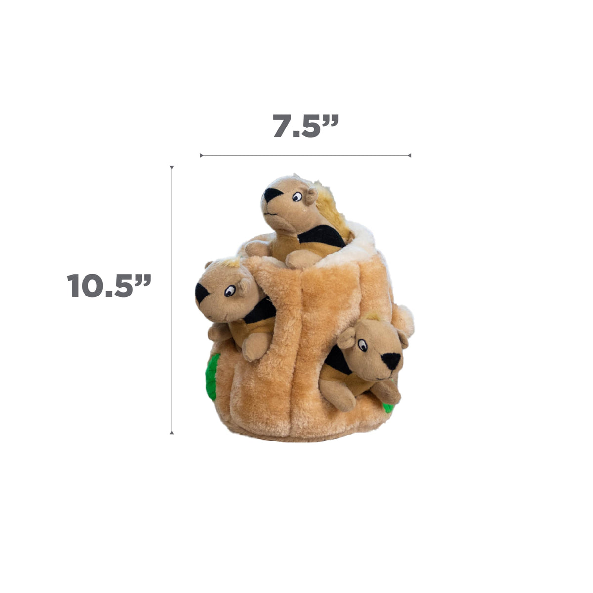 Hide-A-Squirrel Plush Squeaky Dog Toy, Large, 10.5" x 7.5" (Squirrel Large / Large (Pack of 1))