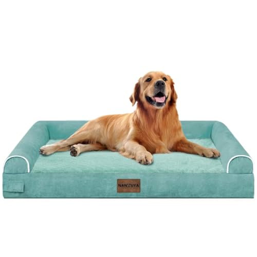 Orthopedic Dog Bed for X (Aqua Blue / 40.0"L x 32.0"W x 6.5"Th)