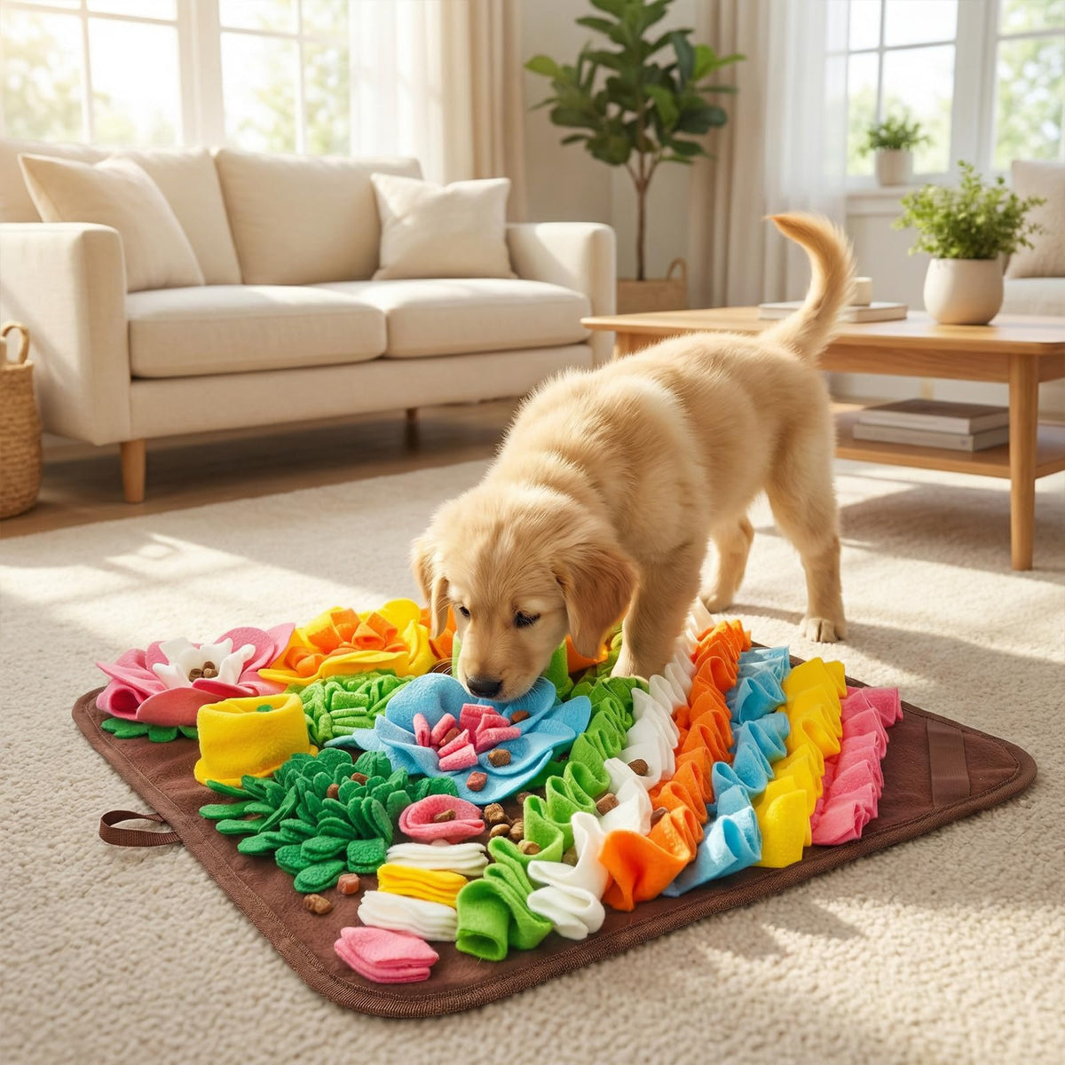 19.5" Large Snuffle Mat for Dogs (19.5"L x 19.5"W / blown)