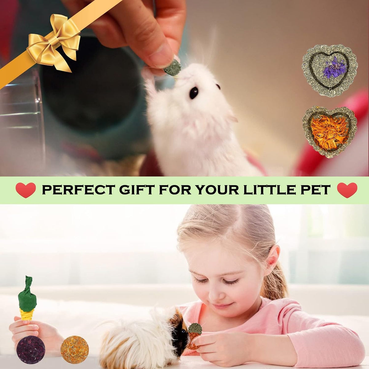Bunny Toys 21PCS Rabbit Chew Toys for Teeth (21Pack-small Set)