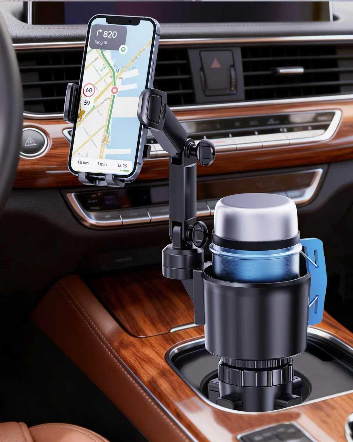 Cup Phone Holder for Car (Black)