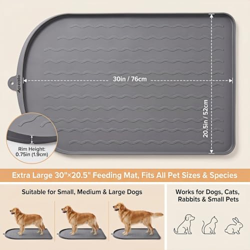 Large Dog Food Mat 30 x 20.5 Inch