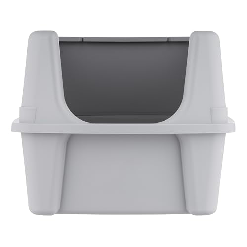 High Sided Cat Litter Box (Large / Gray)