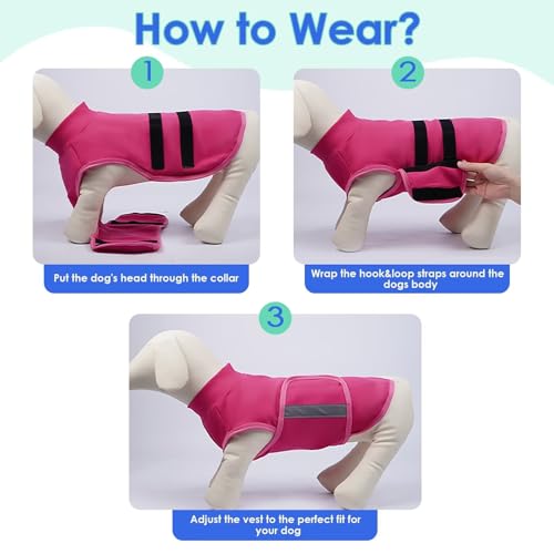 Dog Anxiety Relief Coat (RoseRed / Medium)
