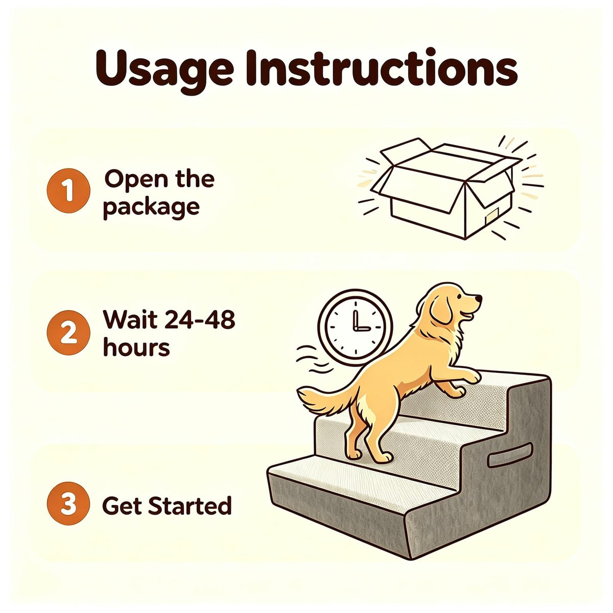 36" Extra Wide Dog Stairs for Large Dogs (Gray / Extra Wide)