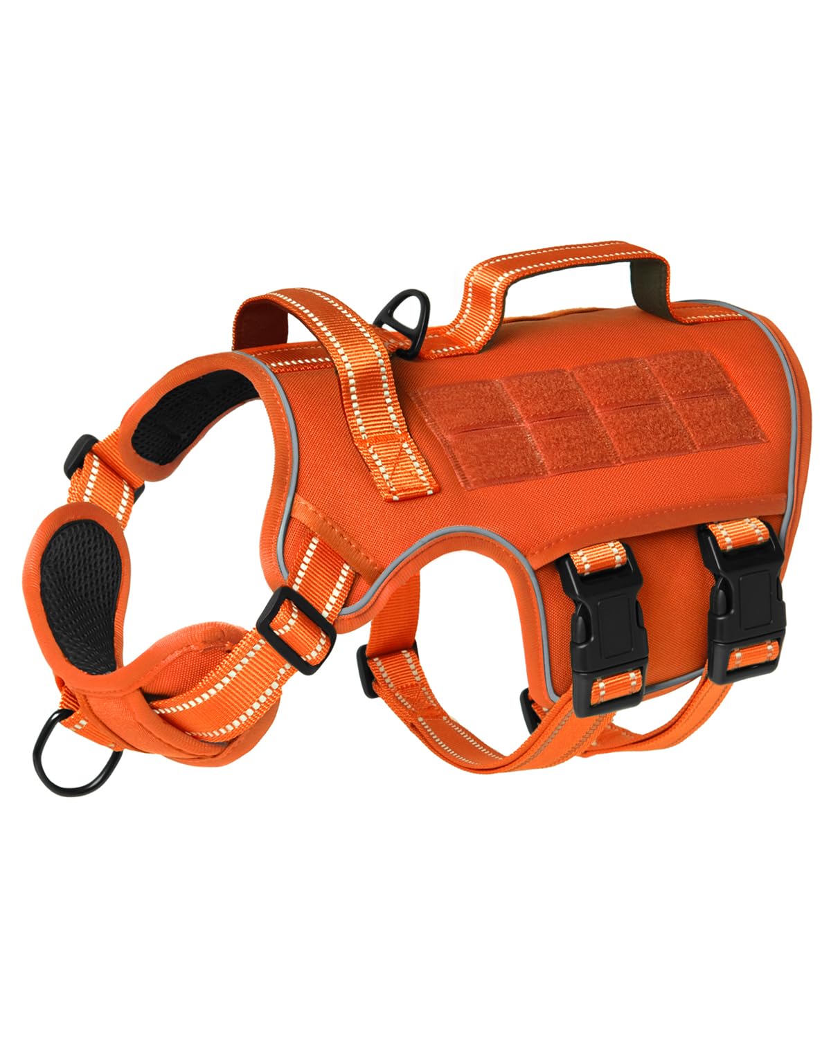 Dog Harness Medium Sized Dog (Orange / M(Neck:17-23",Chest:22-32"),35-50 lbs)