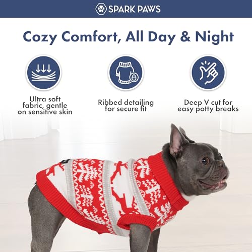 Christmas Knit Dog Sweater (Winter Wonderland / 4XL)