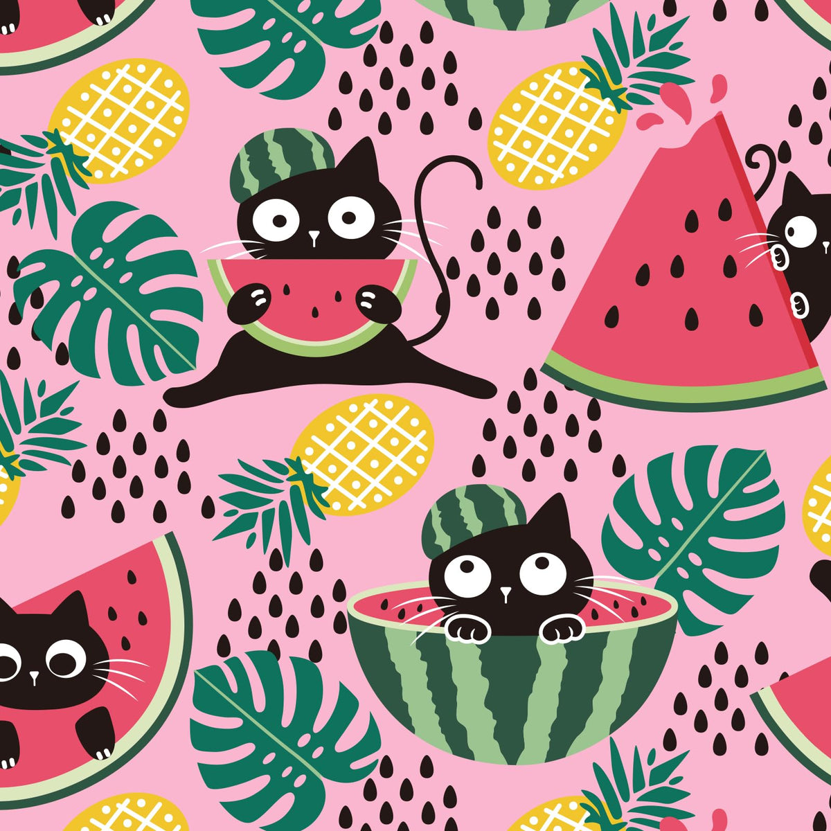 Cat Harness and Leash Set (S / Melon Munch)
