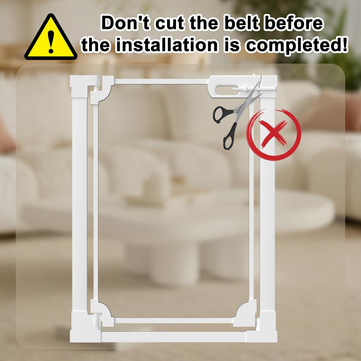 40" Extra Tall Clear Acrylic Dog Gate 29.52 (White / 29.52-47.24"W x 40"H)
