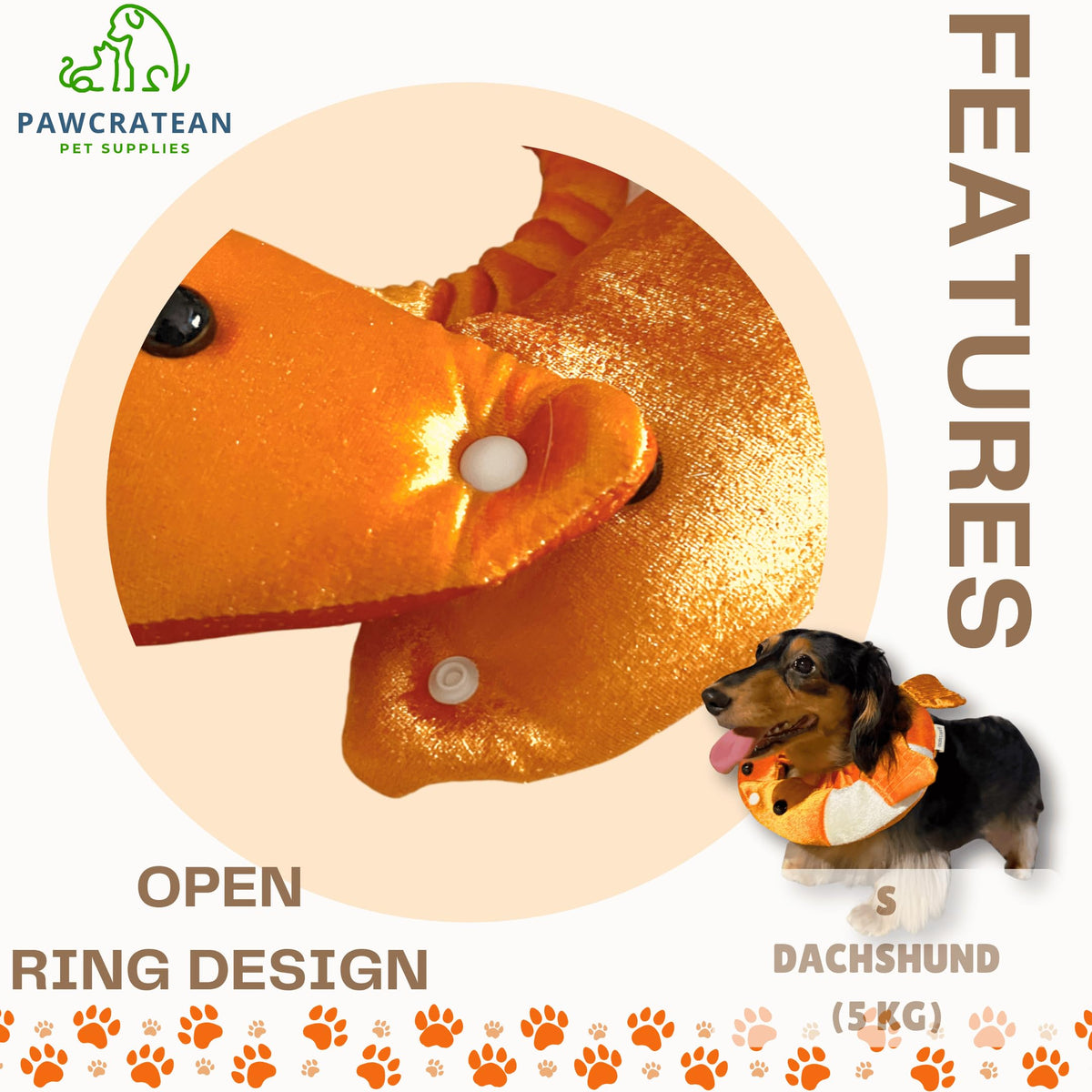 Adjustable Comfy Flower Style Elizabeth Collar for Cats Puppies Soft Recovery Cone Pet Protective Neck Collar (Orange Fish (Open Ring) / Medium)