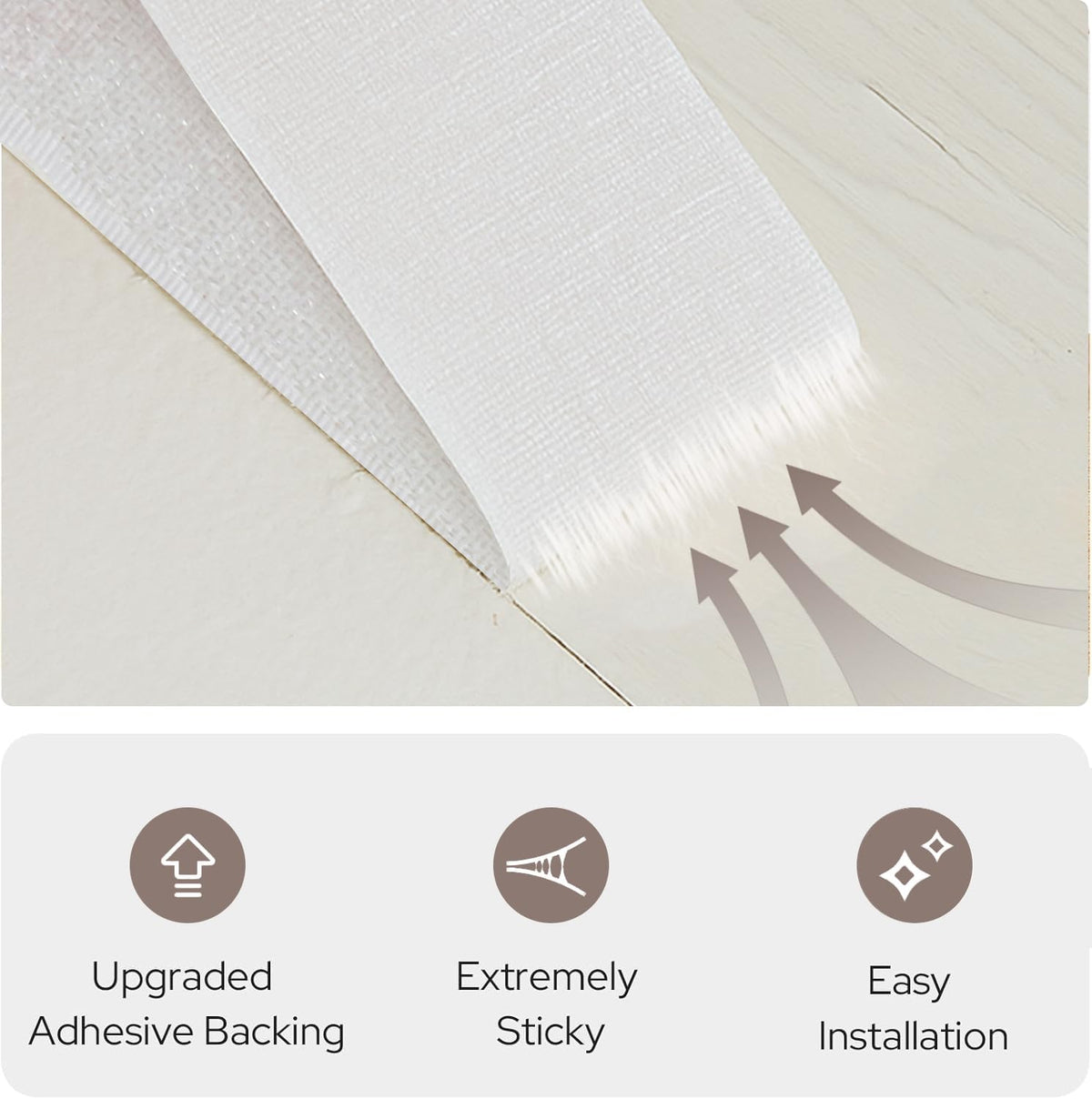 Adhesive Blackout Curtains for Blinds (Dark Coffee / 52"W x 84"H)