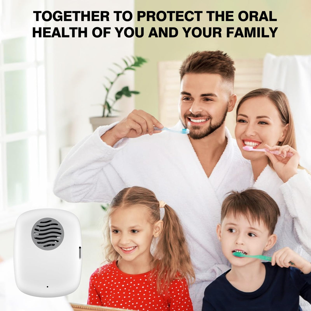 Toothbrush Covers Case and Holder with Light (White)