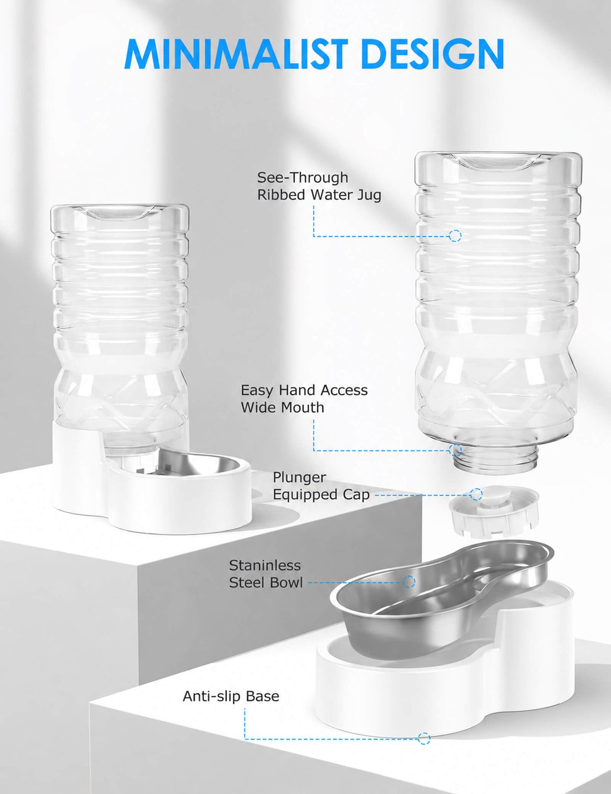 2.1 Gal Gravity Dog Water Dispenser