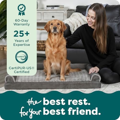 Orthopedic Dog Bed for Large Dogs w (Jumbo / Charcoal)
