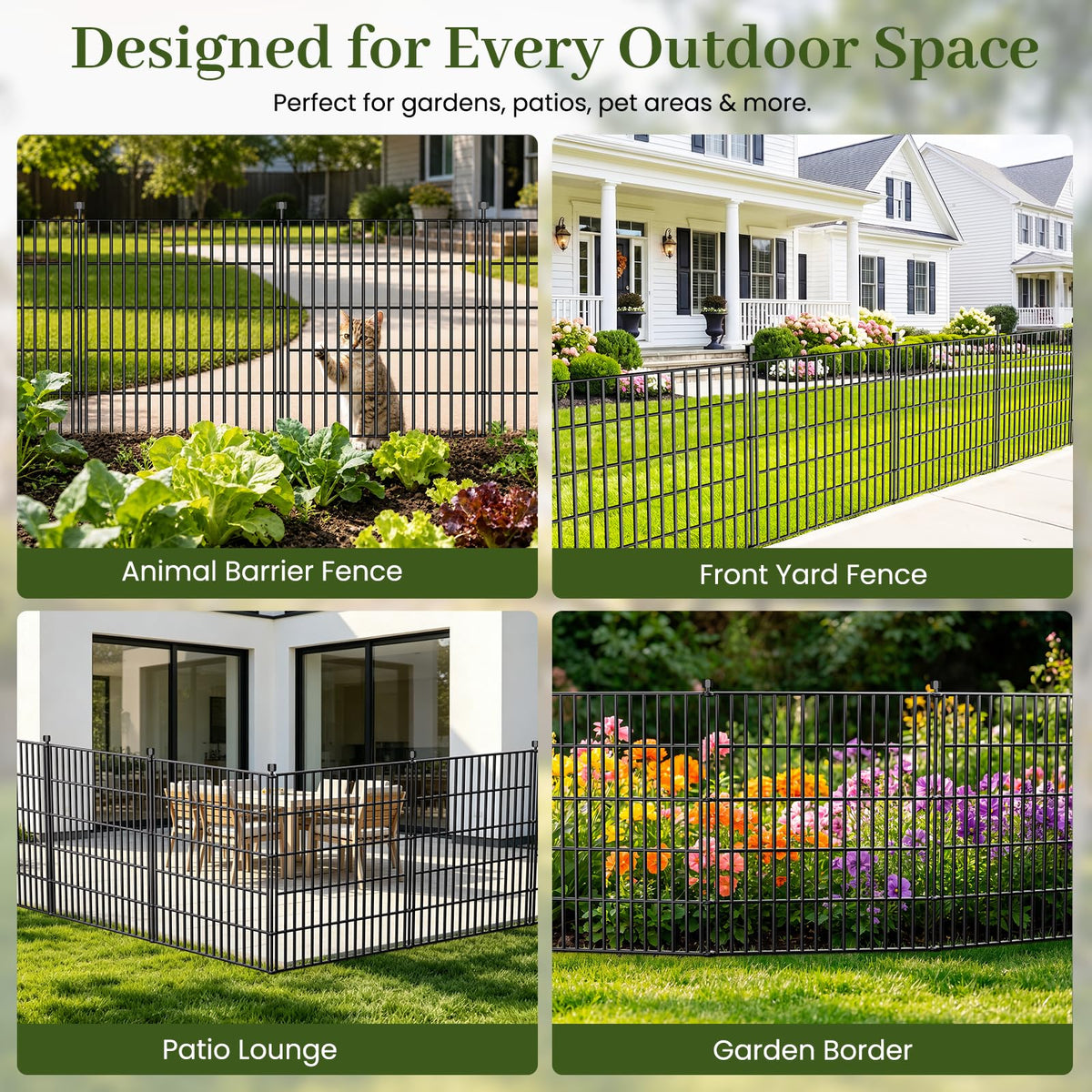 No Dig Garden Fence Outdoor for Yard (48 in(H) X 23.6 ft(L))