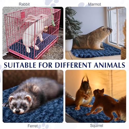 4 Pack Self Warming Cat Mat for Pets (16 x 20 Inch / Blue)