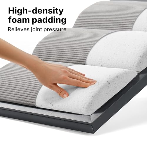Foldable Dog Ramp for Bed Couch Large Dogs (Gray / up to 23"H-for high bed)