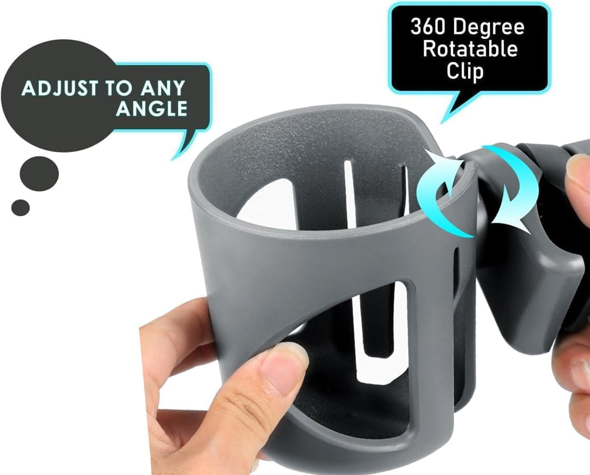 New Stroller Cup Holder for Stanley Quencher H2.0 (gray)