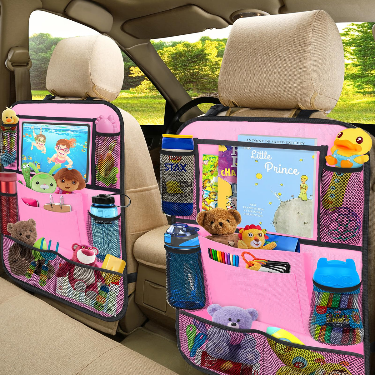 Backseat Car Organizer w (Pink)