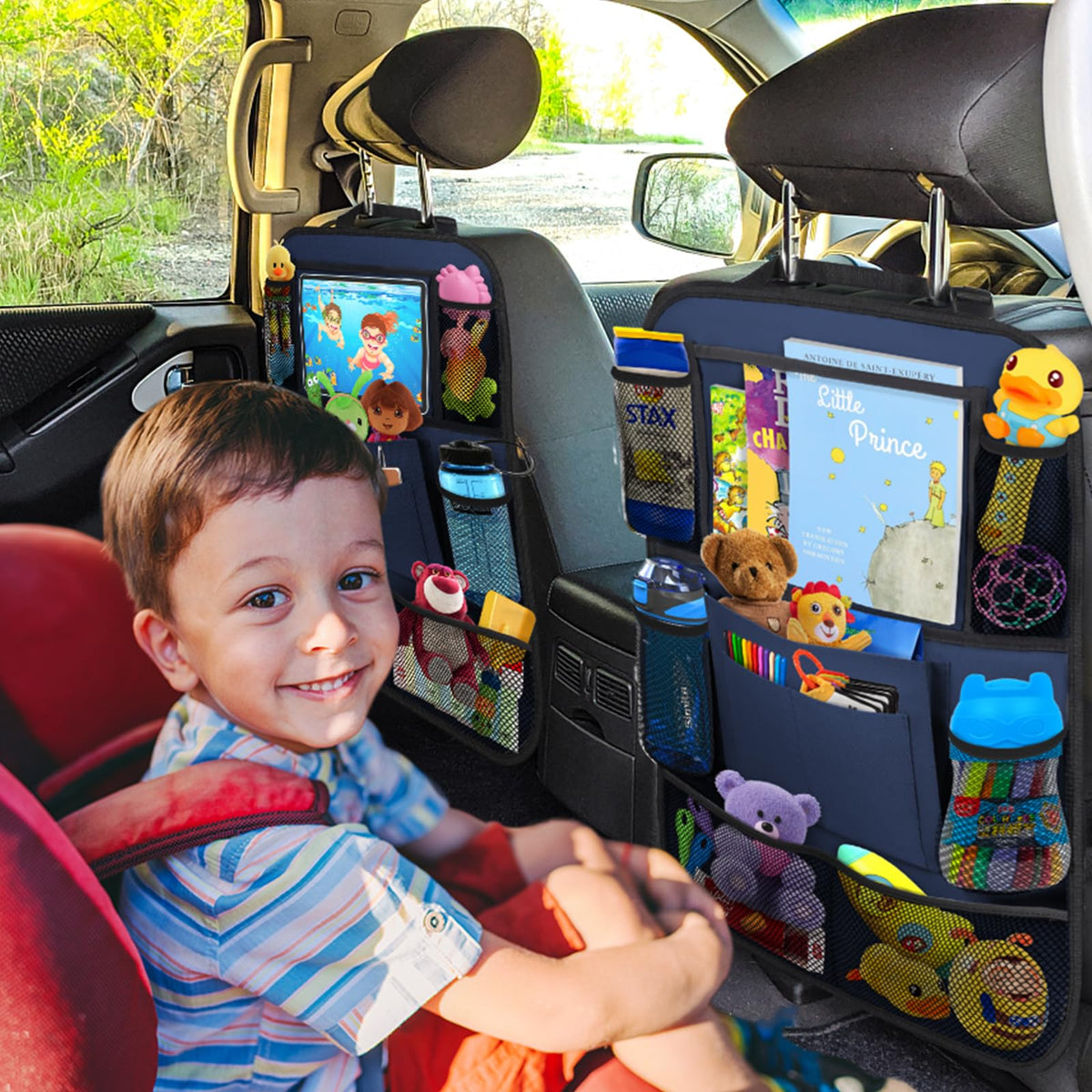 Backseat Car Organizer w (Blue)