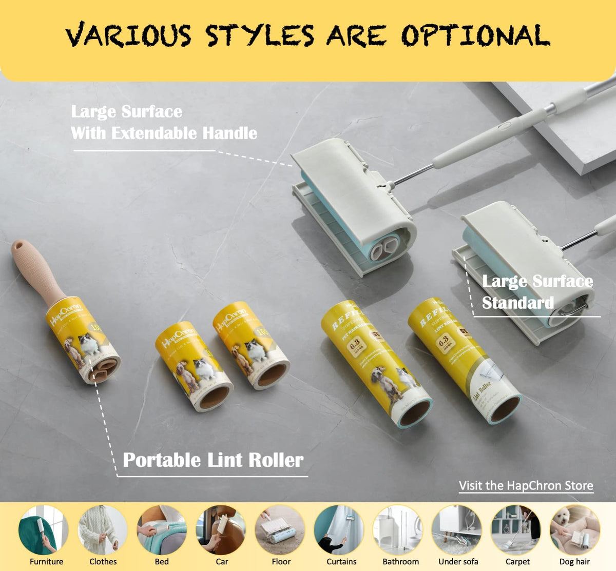 Lint Roller Refills 4" (4" / 400 Sheets)