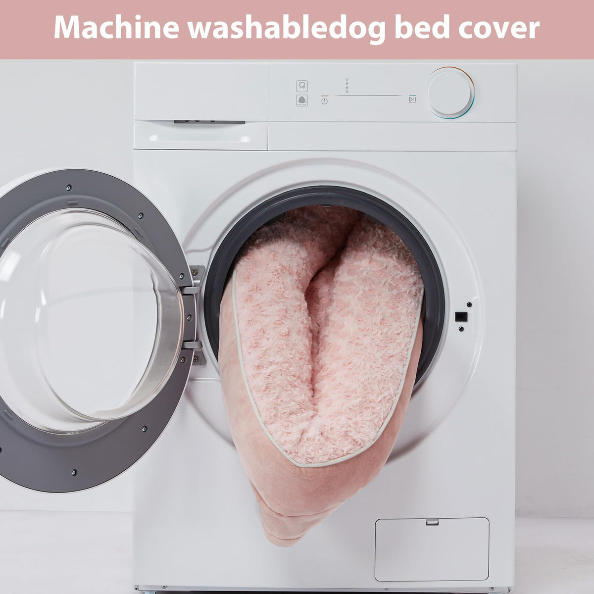 Orthopedic Washable XXL Dog Bed for Senior Dog Cozy Sleep (48.0"l X 36.0"w X 7.0"th / Light Pink)