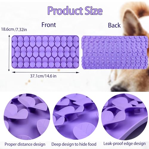 Snuffle Mat for Medium Dogs (Purple-M (14.6x7.5in))