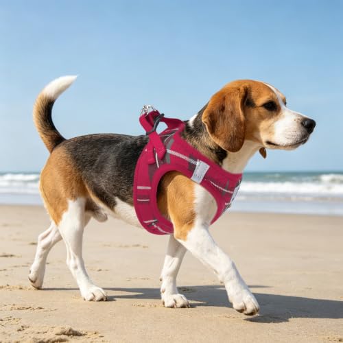 Dog Harness Collar and Leash Set No Pull for Small Medium Sized