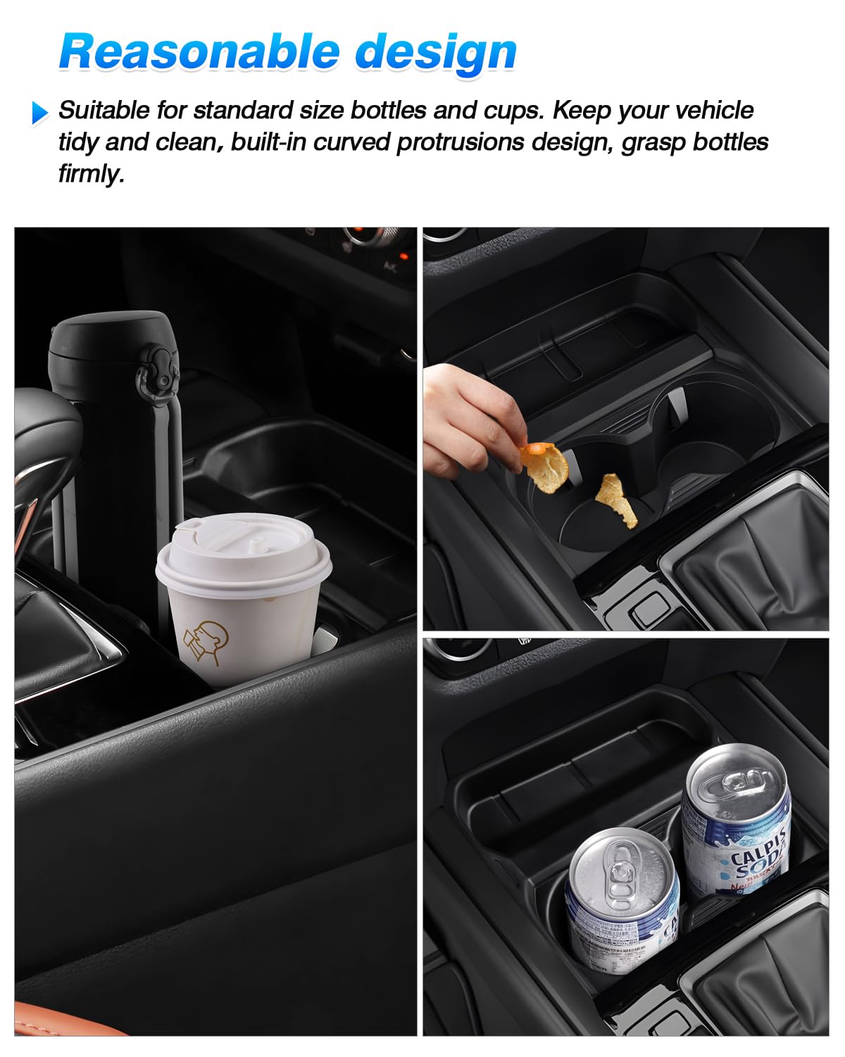 Center Console Cup Holder Insert for 2023 2024 2025 Mazda CX (Mazda CX-50 2023-2025)