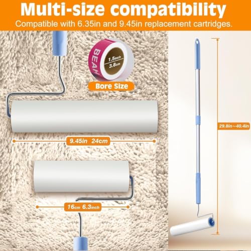 Large Lint Roller for Pet Hair Extra Sticky