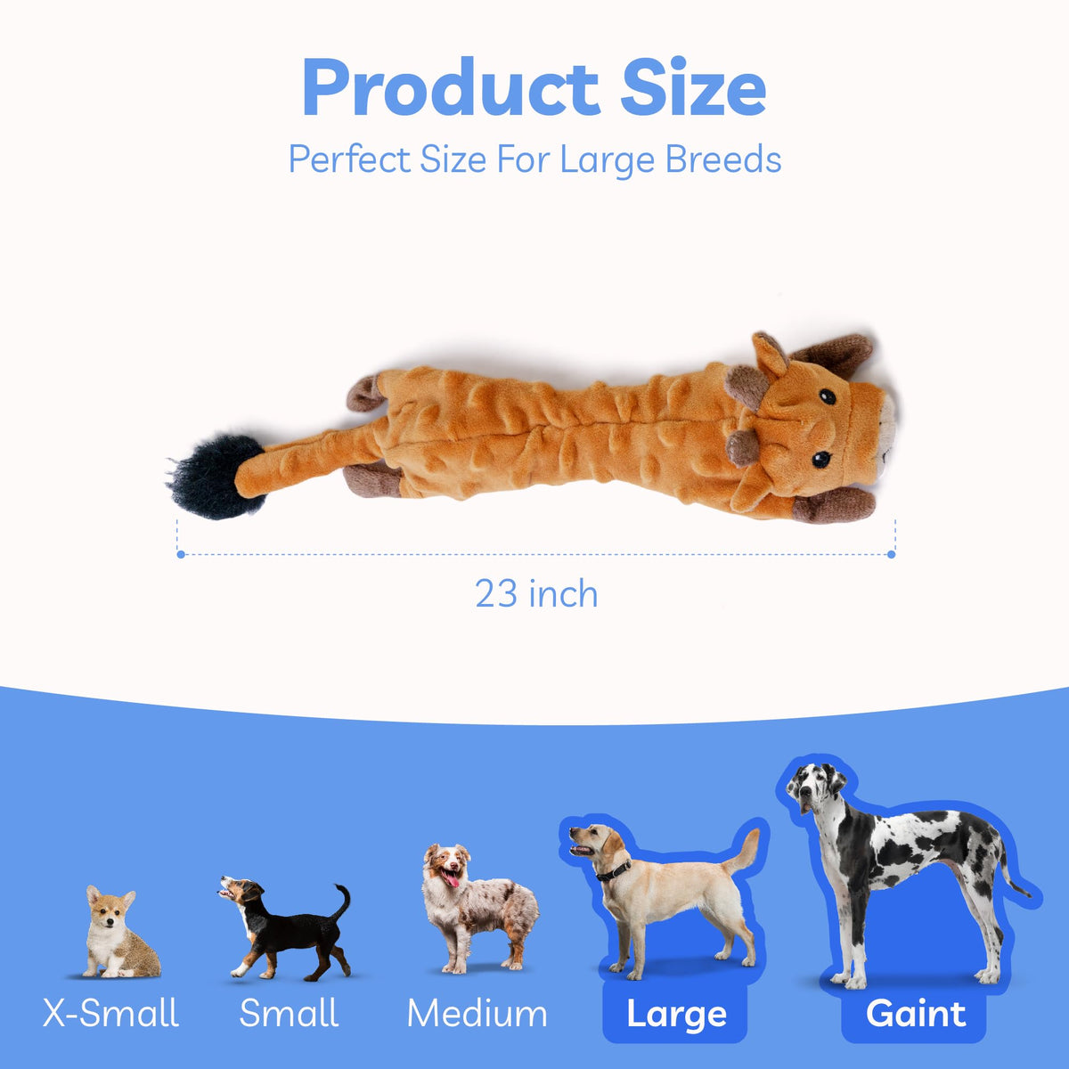 Dog Squeaky Toy (Large / Bubble Plush-Cow)