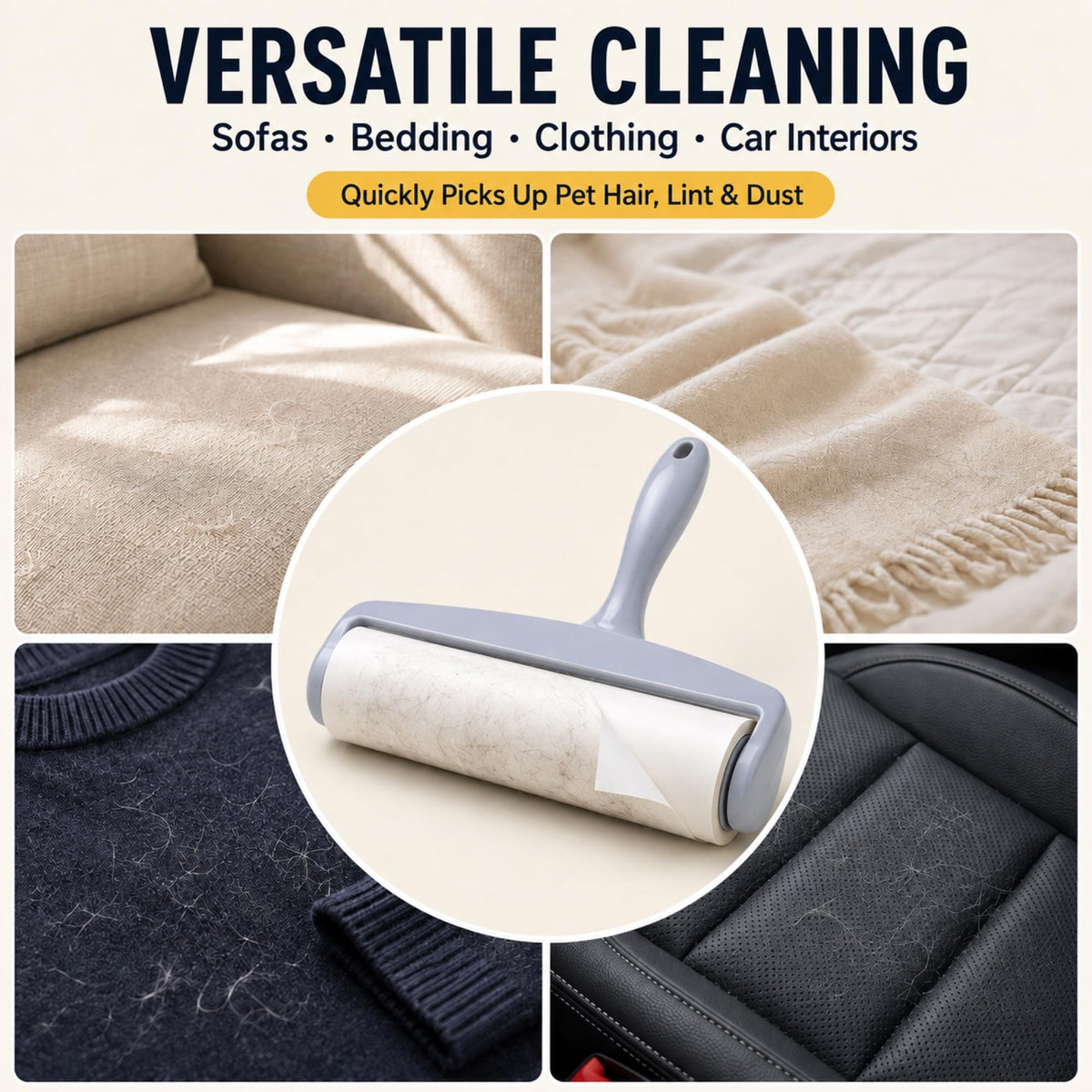 8 Inch Extra Sticky Large Lint Roller Refills